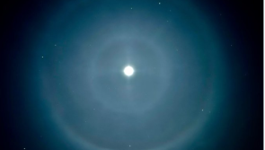 Moon halo lights up night sky over Ireland