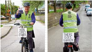 On your bike! Offaly local elections candidate canvasses Oliver J. style