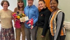 Offaly Domestic Violence Support Service hosts visit by Olympics qualifier