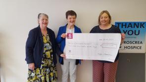 Generous donation in Roscrea to North Tipp Hospice