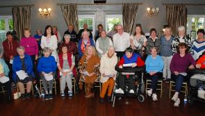 Age Friendly Roscrea's Rosie Grey Choir and Ukulele group perform for Racket Hall residents