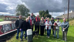 Heritage boats stranded in Offaly town due to low water level on Grand Canal