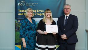 Offaly student receives scholarship award at ceremony at top university