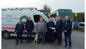 Offaly Search and Recovery presented with cheque by local company