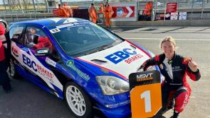 Roscrea's Nicole  dominates the track in the UK  at Snetterton