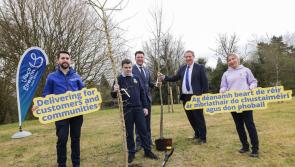 Pupils from Ard Scoil Chiarain celebrate safe water supply for Clara 