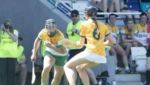 Camogie star flying the Offaly flag proudly in the county's most infamous border hotland