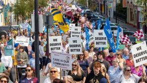 Thousands march against removal of vital Midlands maternity service