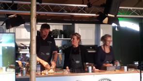 WATCH: Irish rugby star cooks up a storm with celebrity chef at Ploughing 2017
