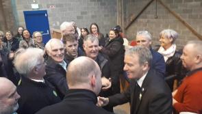 WATCH: Laois-Offaly poll-topper Brian Stanley arrives at count centre 