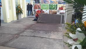 WATCH:  Part of one of the most popular Ploughing stands closed as floor breaks