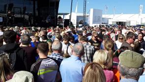 WATCH| Carlow's Derek Ryan causes chaos at main stage of the Ploughing as crowds go wild 