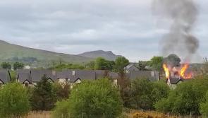 WATCH: House in flames following alleged arson attack in estate in Leitrim