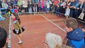 WATCH: Offaly's Mahon sisters dance for President Higgins