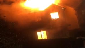 Investigation underway as gardaí seal off scene of serious house fire in the Midlands