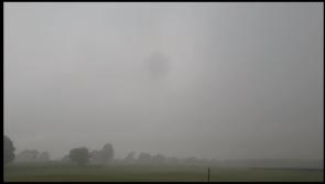 WATCH: Large thunderstorms with heavy rain tracking across Ireland as Met Eireann upgrades Thunderstorm Warning level to Orange
