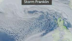 STORM FRANKLIN : Series of Met Éireann Weather Warnings in place for third storm to hit Ireland in five days 
