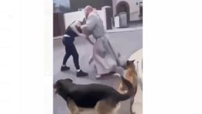 Brave monk steps in to break up fight on the street in Limerick