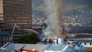 South African Parliament complex engulfed in flames