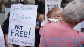 Childcare providers protest in Dublin over funding