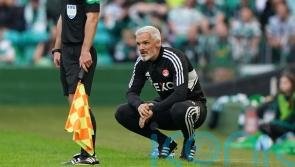 Aberdeen to appeal manager Jim Goodwin’s six-match touchline ban