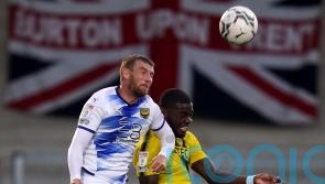 Sam Winnall an injury doubt for Burton’s clash with Cheltenham