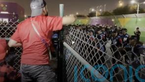 Riot police deployed outside World Cup stadium for Morocco v Spain game