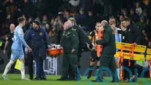 Sunderland’s Elliot Embleton taken to hospital with ‘bad injury’ after red card