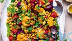 Elisa Rossi’s red pesto traybake veg salad recipe