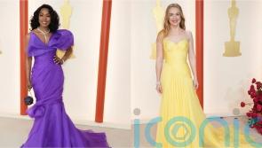 From Angela Bassett to Kerry Condon, bright colours dominate Oscars 2023 fashion