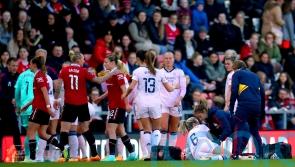 England captain Leah Williamson injured as Man Utd beat title rivals Arsenal
