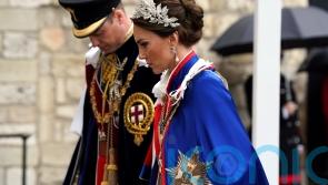Kate and Princess Charlotte wear matching ivory Alexander McQueen coronation outfits