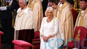 Camilla wears coronation outfit by longtime fashion collaborator Bruce Oldfield