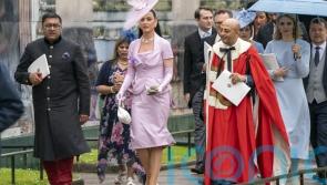 Katy Perry and Dame Emma Thompson lead fashionable arrivals to the coronation