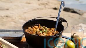 Gordon Ramsay’s coffee-spiced pork shoulder with sweet potato and yuca recipe