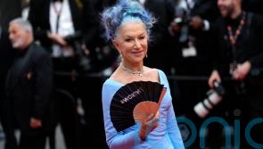 Helen Mirren debuts blue hair look on opening day of Cannes