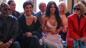 Kim Kardashian and Beckhams on front row as Victoria unveils latest collection