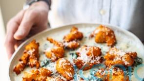 Matt Tebbutt’s Parmesan fritters with Roquefort spinach recipe