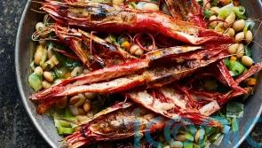 James Martin’s Valencia beans and red prawns recipe