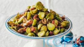 Air fryer chestnut and bacon sprouts recipe