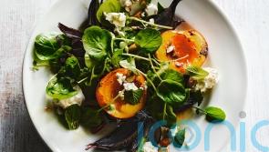 Rick Stein’s roasted nectarine salad with feta and mint recipe