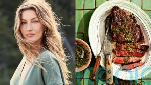 Supermodel Gisele Bundchen’s grilled ribeye steak recipe with sauteed greens