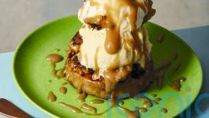 BBQ crumpets with charred pineapple and caramel dessert recipe