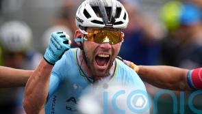 How does Mark Cavendish compare to previous record holder Eddy Merckx?
