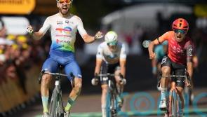 Anthony Turgis denies Tom Pidcock to take Tour de France stage-nine victory