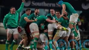 Ciaran Frawley’s late drop goal sees Ireland beat South Africa to draw series