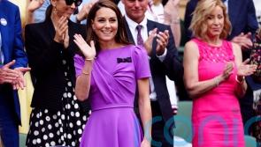 The Princess of Wales beams in vivid violet at men’s Wimbledon final