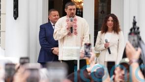 Boxer Usyk declares gratitude to UK and quotes Churchill as convoy leaves London