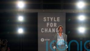 Frankie Bridge, Deborah Meaden and Katharine Hamnett strut the secondhand runway at LFW
