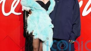 Rihanna steps out in maximalist turquoise fur at the Fashion Awards 2024